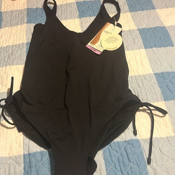 NWT: Coco Reef Contours Slimming Stellar Shirred Side Tie One Piece 14/38C - Picture 11 of 16